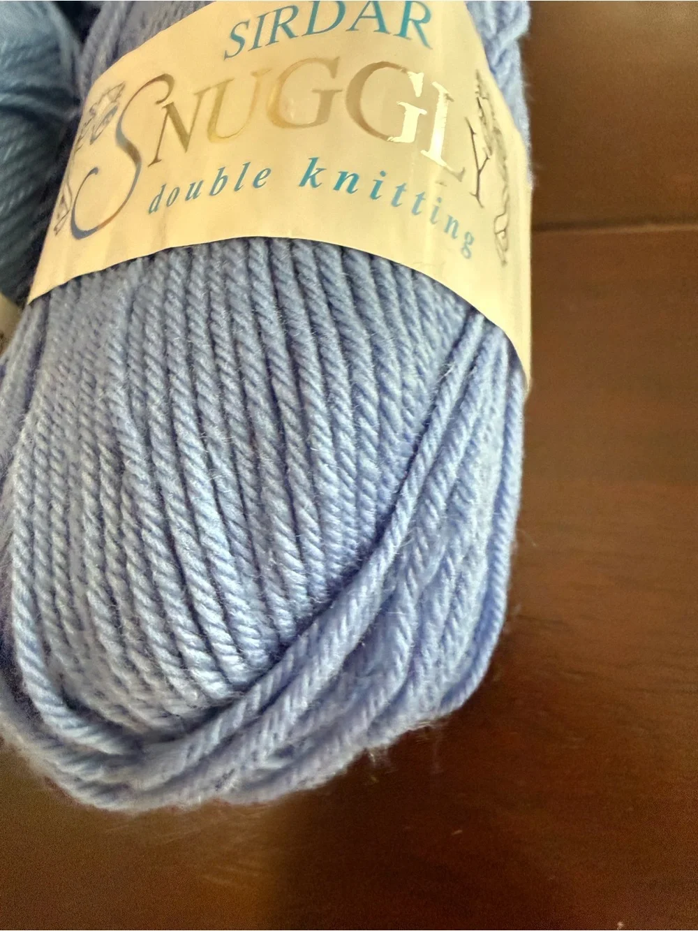 Snuggly Double Knitting Yarn - Light Blue 4 skeins